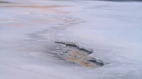 Frozen River Stock Footage 333349054