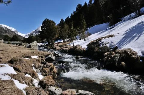 Frozen river 写真素材