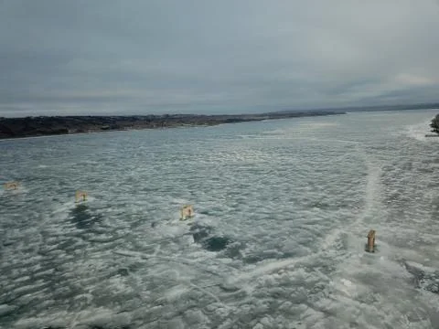Frozen River Stock Photos