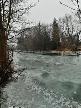 Frozen RIVER Stock Photos