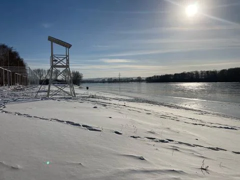 Frozen River Stock Photos