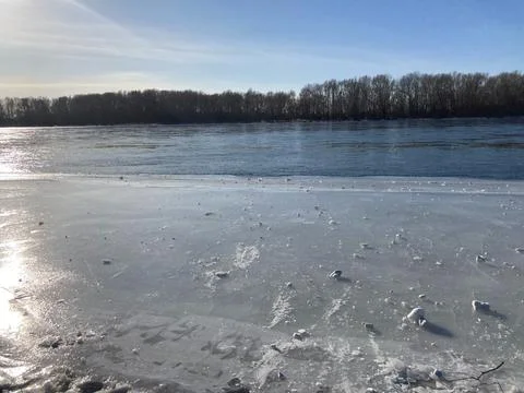 Frozen River Stock Photos