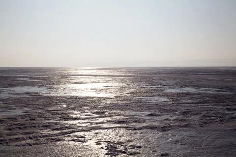 Frozen river view 스톡 사진