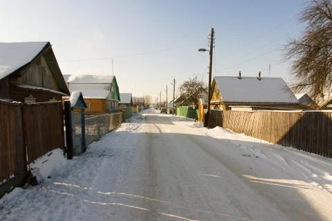 Frozen rural Stock Photos