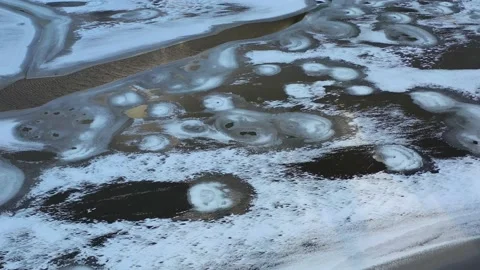 Frozen sea Stock Footage 168884252