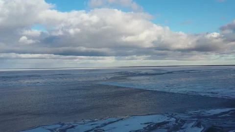 Frozen sea Stock Footage 168884283