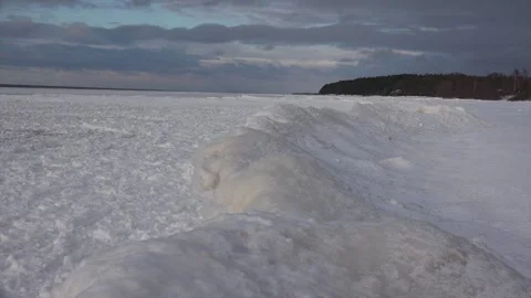 Frozen Sea in the north Stock Footage 239654546
