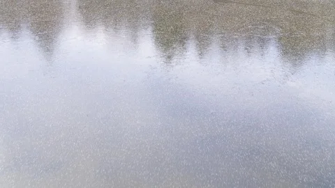 Frozen sea surface during winter Stock Footage 110358183