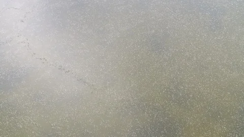 Frozen sea surface during winter Stock Footage 110358527