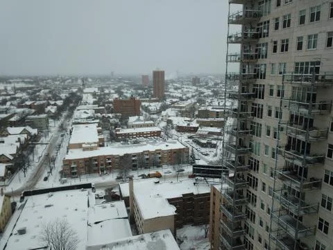 Frozen skyscraper Stock Photos