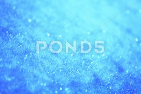 Frozen snow close-up Stock Photos