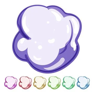 Frozen snowball cartoon vector graphic Stock Illustration