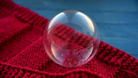 Frozen soap bubble Stock Footage 165195762