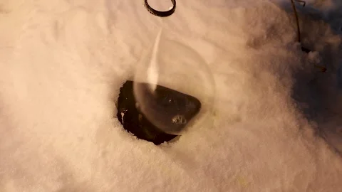 Frozen Soap Bubble with Ice Crystals at Minus 50°C Winter in Erzurum Turkey Stock Footage 325646961