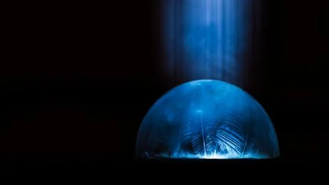 Frozen soap bubble Foto stock