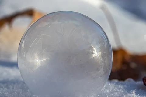 Frozen Soap Bubble Foto stock