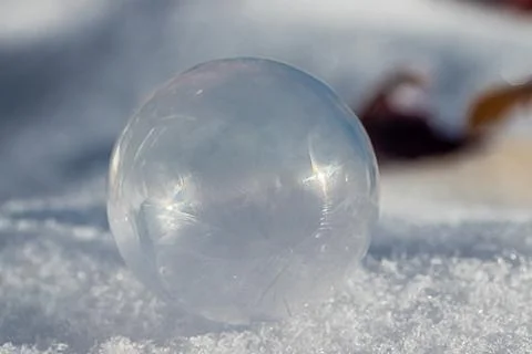 Frozen Soap Bubble Foto stock