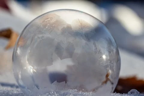 Frozen Soap Bubble Foto stock