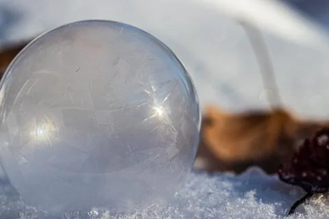 Frozen Soap Bubble Foto stock
