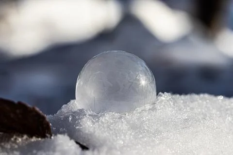 Frozen Soap Bubble Foto stock