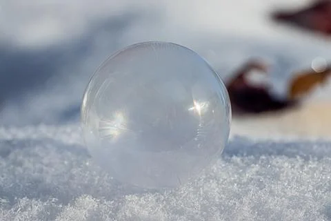 Frozen Soap Bubble Foto stock