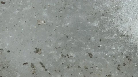 Frozen soil with ice on the mountain Stock Footage 194837975