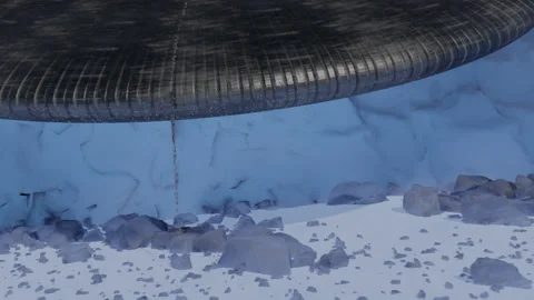 Frozen Space Stock Footage 139847315