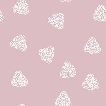 Frozen spinach line seamless pattern Stock Illustration