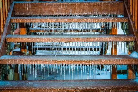 Frozen Stairs Foto stock