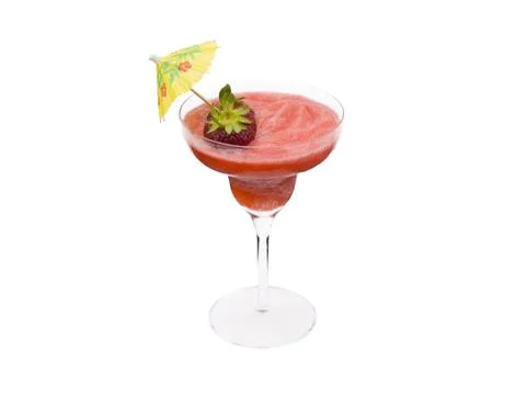 Frozen strawberry drink Stock Photos