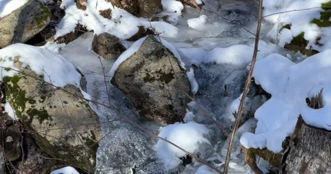 Frozen stream 2 Stock Footage 265192077