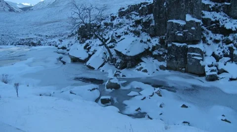 The Frozen Stream Video stock 8563325