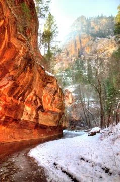 Frozen Stream Stock Photos