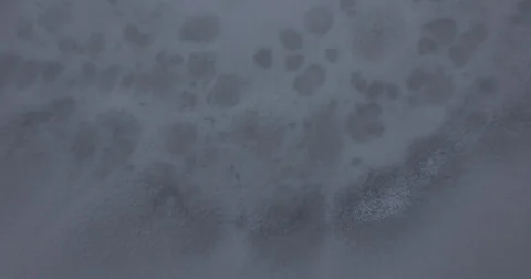 The frozen surface of the lake, aerial photography Stock Footage 83563353