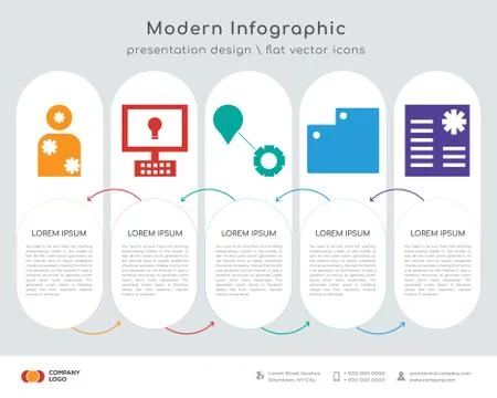 Frozen system infographics design Stock Illustration