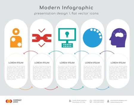Frozen system infographics design Stock Illustration