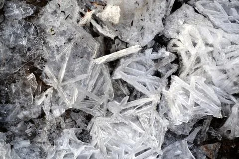 Frozen texture. Ice background. Stock Photos