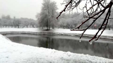 The frozen thaw Stock Footage 321387524