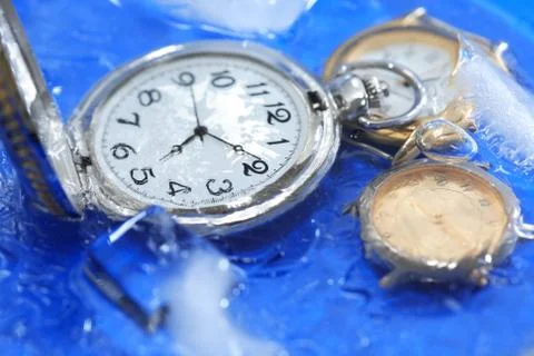 Frozen Time Concept Stock-Fotos