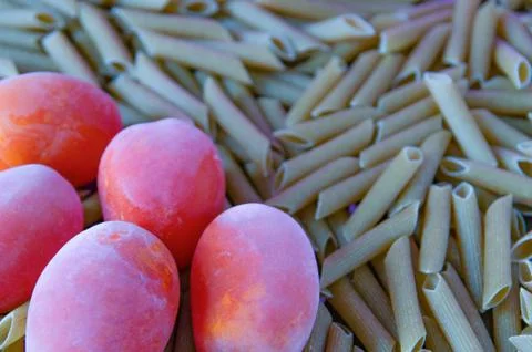 Frozen tomatoes 写真素材