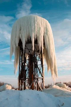 Frozen Tower Stock Photos
