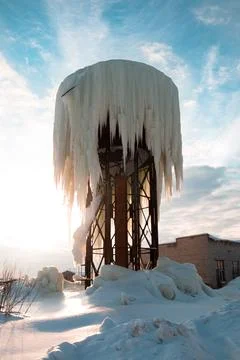 Frozen Tower Stock Photos