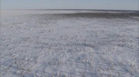 Frozen Tundra Helicopter Stock Footage 38175644
