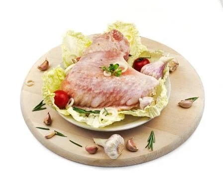 Frozen Turkey wing 스톡 사진