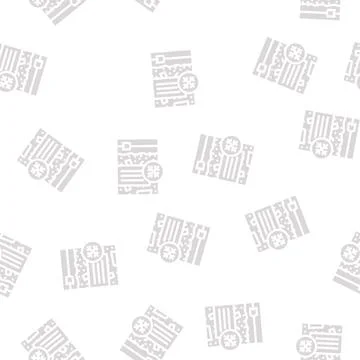 Frozen vegetables glyph vector seamless pattern 스톡 일러스트