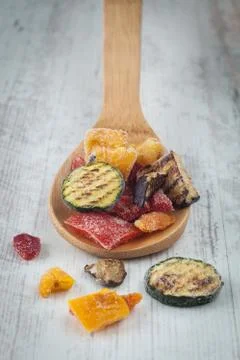 Frozen vegetables mix Stock Photos
