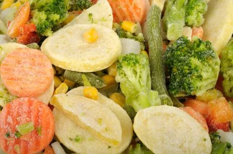 Frozen vegetables Stock Photos