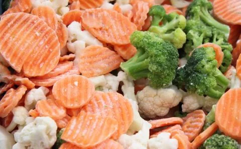 Frozen vegetables Stock Photos