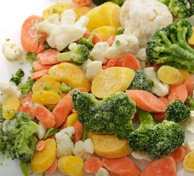 Frozen vegetables Stock Photos