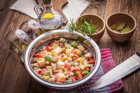 Frozen vegetables. Stock Photos
